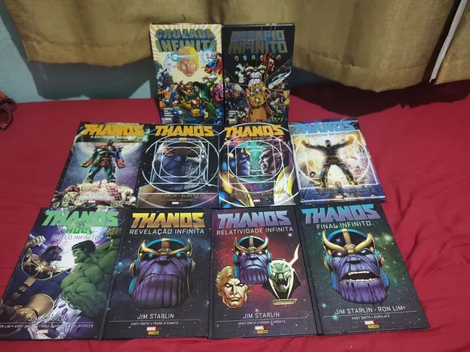 Coleção HQ Thanos capa dura 