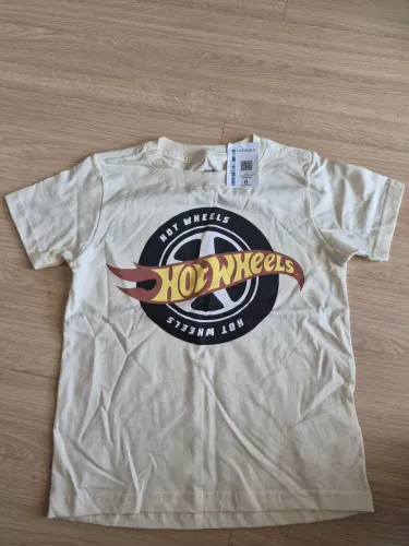 Camiseta infantil meninl Hot Wheels nova tamanho 6