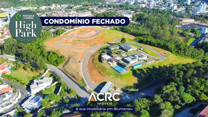 ACRC Imóveis - TE01385 - Terreno em condomínio fechado a Venda no Bairro Itoupava Norte em