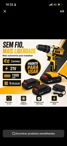 Parafusadeira furadeira a bateria