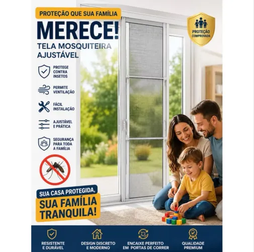 Tela Mosqueteira para Portas