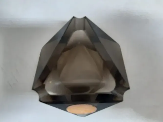 Cinzeiro de cristal facetado Fabricado na Tchecoslováquia