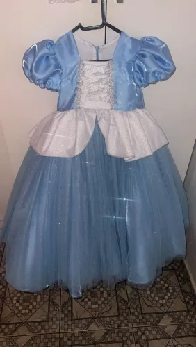 Vestido cinderela 5/6 anos 