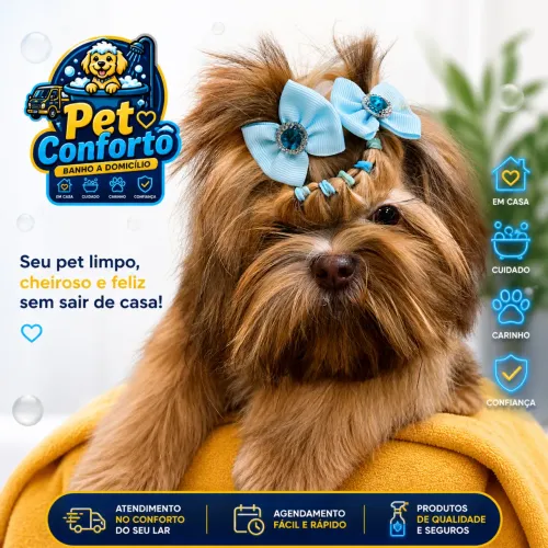     Banho Pet a Domicílio ? Conforto e Qualidade!
