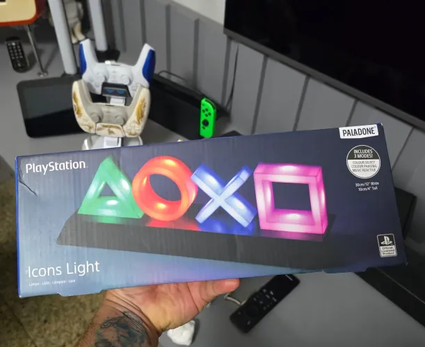Luminária Playstation Icons Light Paladone