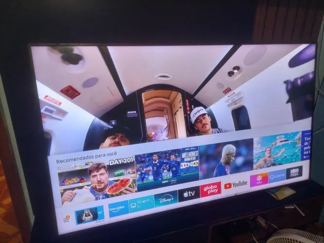 SMART TV 65 4K SAMSUNG CRISTAL ULTRAHD HDR WI-FI IMPECÁVEL FUNCIONANDO CERTINHO