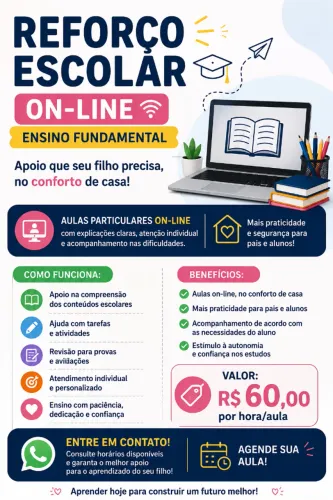 Reforço escolar on-line