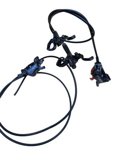 Par Freio Shimano Deore Xt M8120 4 Pistoes Pastilha Aleta - USADO