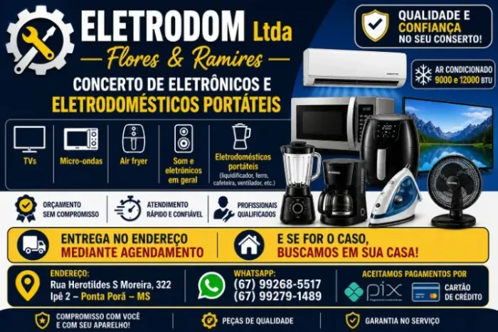Reparo de eletrodomésticos e eletrônica 