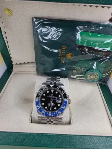 Relogio Rolex GMT Batmann Automatico Vidro Safira AAA+ CAIXA DA MARCA 10X SEM JUROS