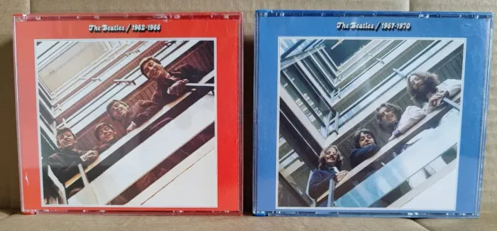 CD Box Beatles - Álbum Vermelho e Álbum Azul