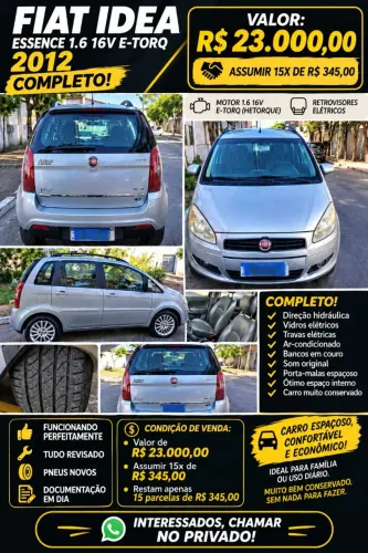 Fiat Idea Essence Dualogic 1.6 Flex 16V 5P 2012