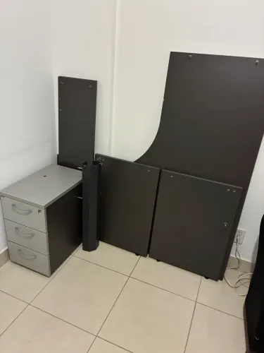 Mesa escritório cinza 140x140