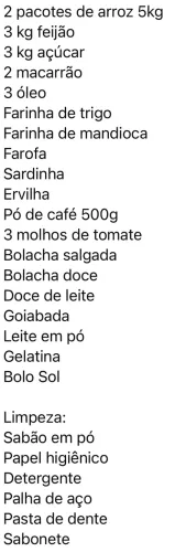 Vendo Cesta de Alimentos Jumbo