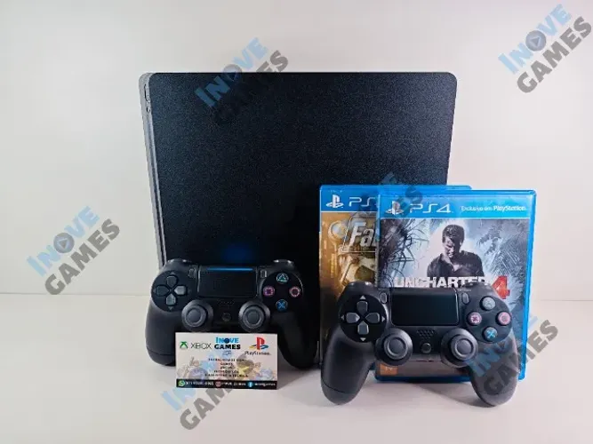 PS4 | Playstation 4 Slim 1TB Seminovo Completo + Garantia | Pego seu Console de Entrada!!!