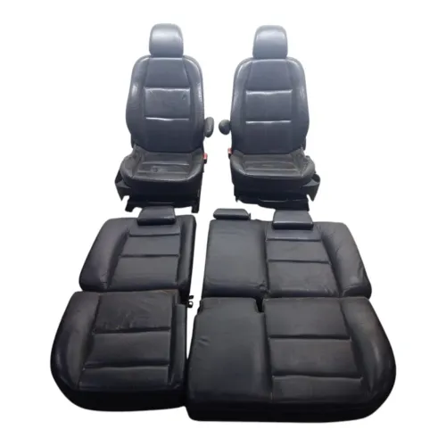Jogo Banco Couro Peugeot 307 2001 2002 2003 2004 2005 A 2012 Preto
