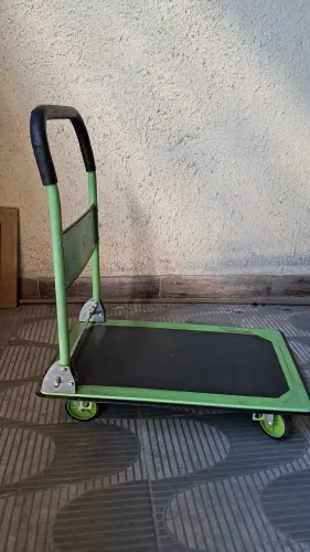 Carrinho plataforma dobravel de aço 