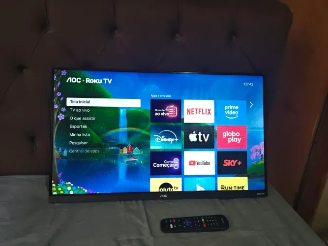 TV SMART 32"AOC Roku tv LED Wi-fi ENTREGO Goiânia Anápolis e Região Parcelo