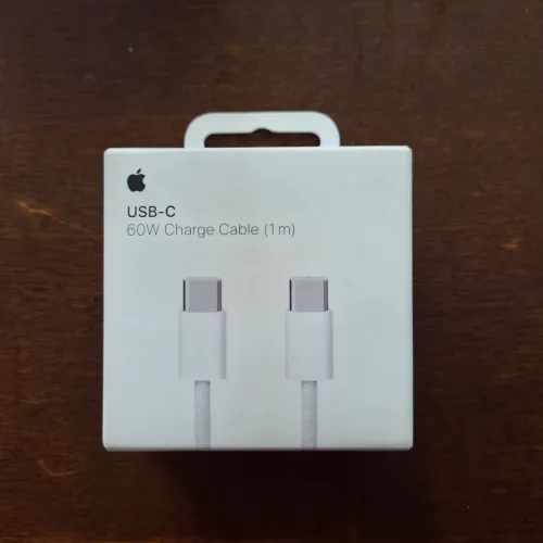 Cabo para recarga de 60W com conector USB-C (1m)- Apple Original.