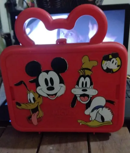 Maleta Infantil Disney Mickey Original - Vintage Escolar / Porta Objetos