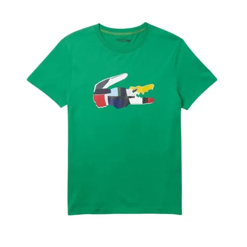 Camiseta Lacoste em Malha 100% Algodão Original Tamanho G