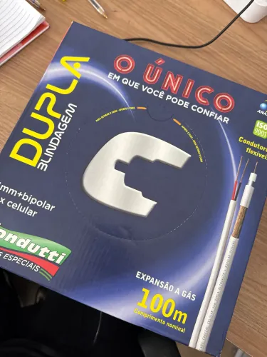 Cabo condutor dupla blindagem 4MM bipolar