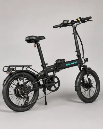 Bicicleta elétrica dobrável Skape S+ ? 350W, aro 20, usada - Bateria desgastada