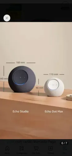 Echo Dot Max Smart Speaker Com Alexa Grafite Amazon Bivolt