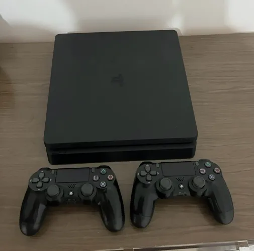 Ps4 Slim Completo - 2 Controles + Vários Jogos