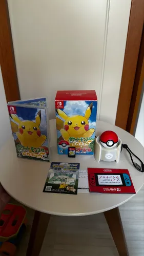 [COLECIONADOR] Pokémon lets go + Pokebola + carregador
