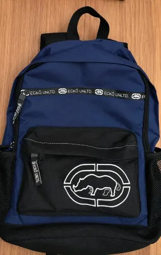 Mochila Ecko Unltd. Original - Azul e Preta