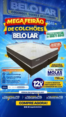 Cama box Queen molas ensacadas d80