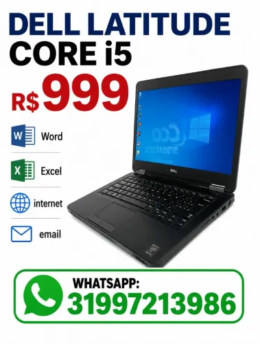 NOTEBOOK DELL CORE i5 R$999- PROMOÇÃO HOJE 02/09
