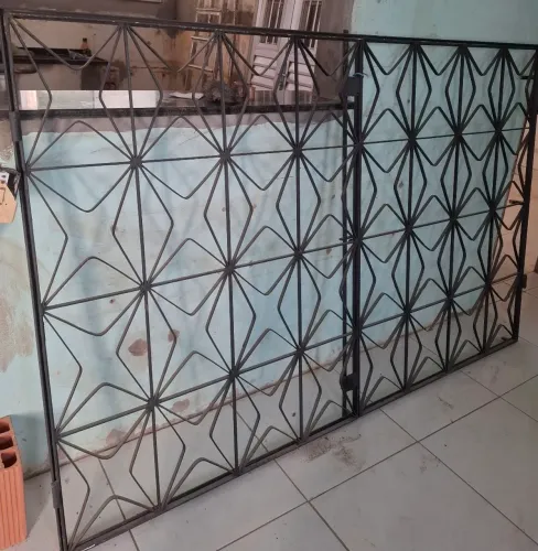 Portão grade móvel 2 bandas tipo Janelão completo ferro reforçado $600