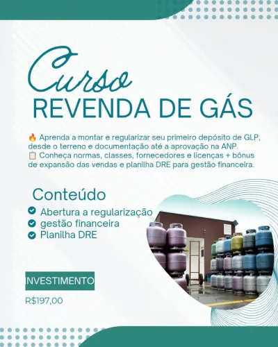 Curso de revenda de gás