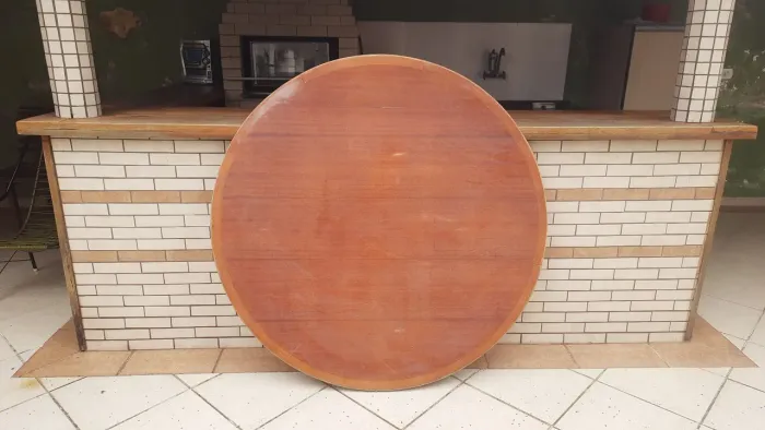 Tampo de Mesa Redondo 1,40 M - Pronto para Uso como Mesa de Jantar ou Bancada Trabalho !!