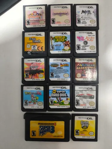 Lote de 14 jogos Ds+1GBA tudo original 