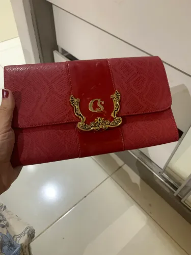 Bolsa vermelha de mão CS