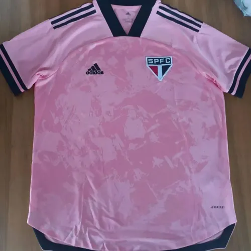 Camisa Original São Paulo FC Outubro Rosa 2020 2021 Tamanho G SPFC Adidas 