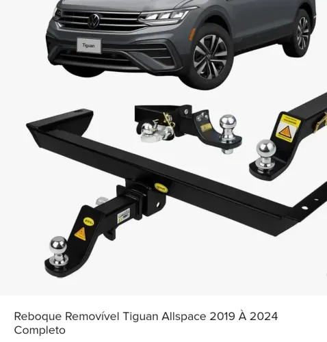 Reboque removível Tiguan Allspace 2019 a 2024