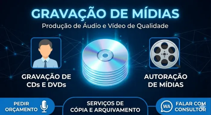 Gravação de cds, dvds e blu-ray