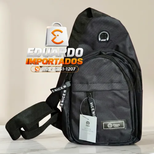 Mochila Bolsa de Ombro Transversal, Pochete Impermeável Unissex