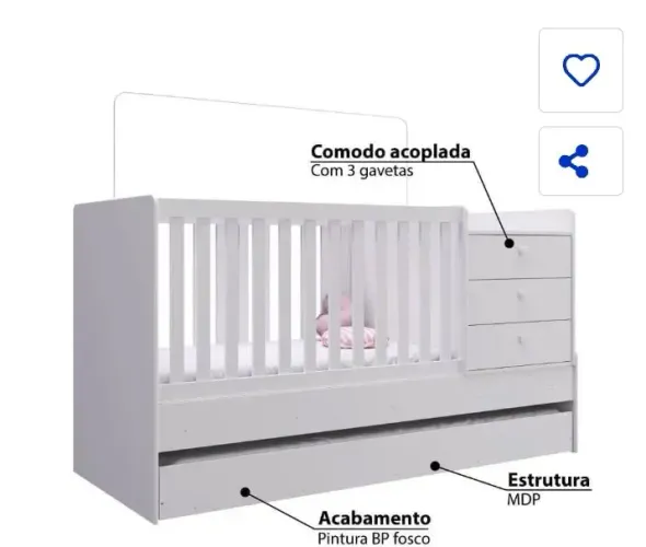 Berço 3 em 1