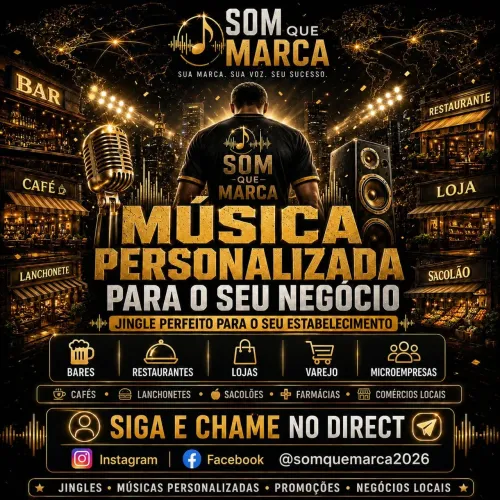Jingle personalizado para comércio local na Copa