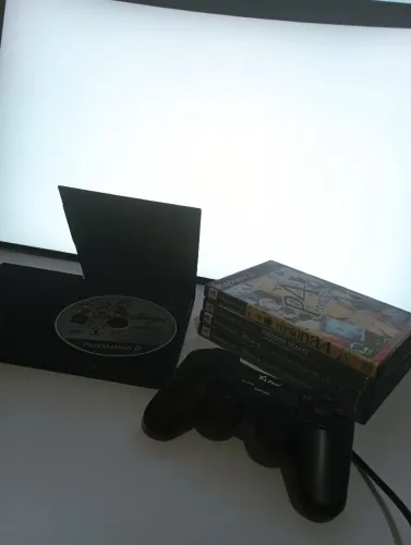 PS2 completo, com jogos