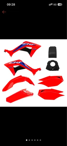 KIT PLASTICO CRF250F AMX COM ADESIVOS