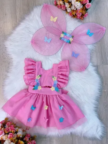 Romper jardim encantado com asa
