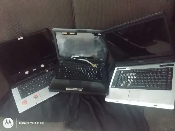 notebook toshiba lote com 03 unidades no estado leia toda a descrição do anuncio 