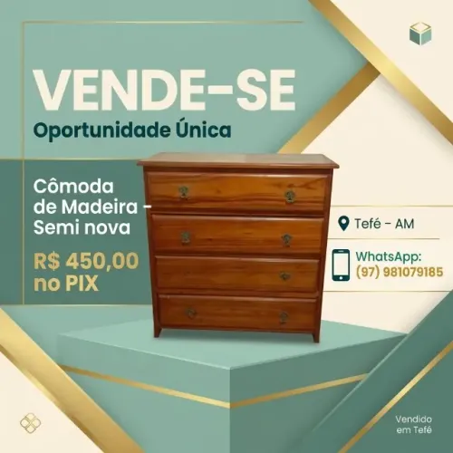 Cômoda de Madeira