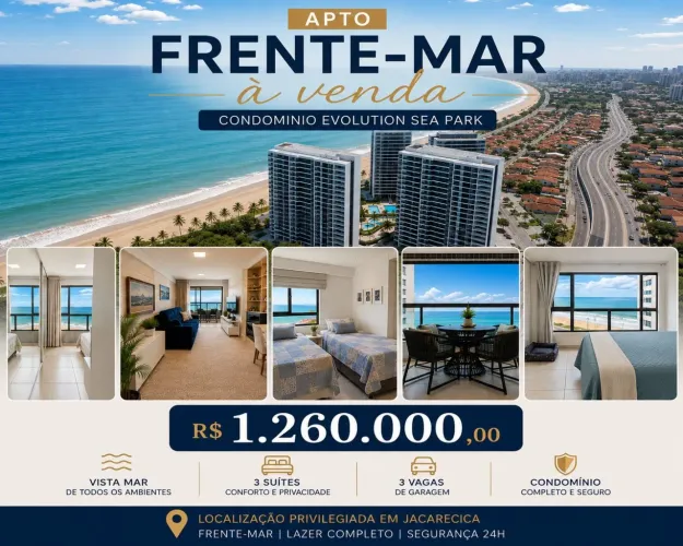 Apto Frente-mar Jacarecica